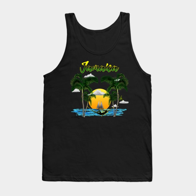 Jamaica Island Vacation Tank Top by macdonaldcreativestudios